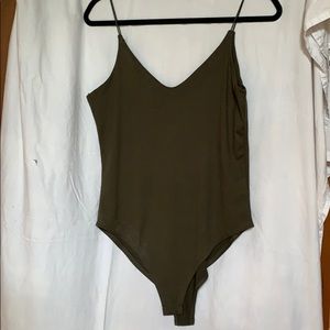 Olive green bodysuit